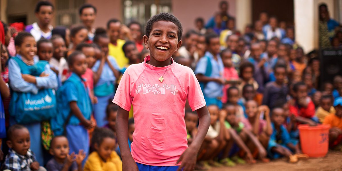 Eritrean refugees perform at the JRS talent show in Mai Aini refugee camp.